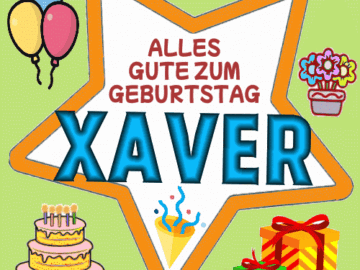 Alles gute zum geburtstag Xaver