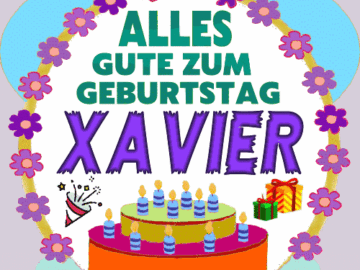 Alles gute zum geburtstag Xavier