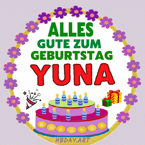 Alles gute zum geburtstag Yuna