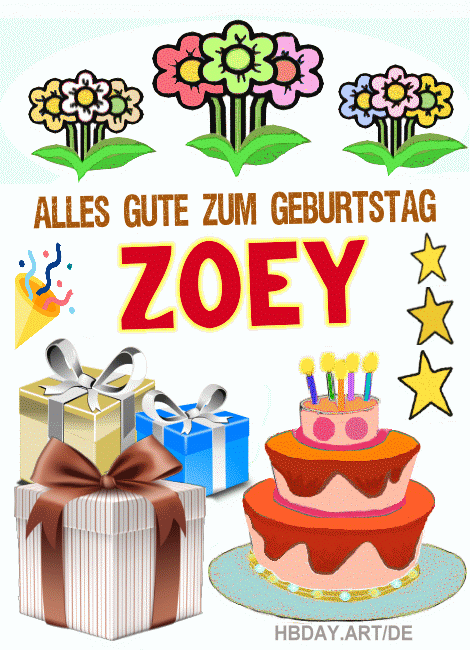 Alles gute zum geburtstag Zoey