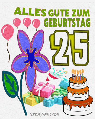 Alles Gute Zum Geburtstag 25