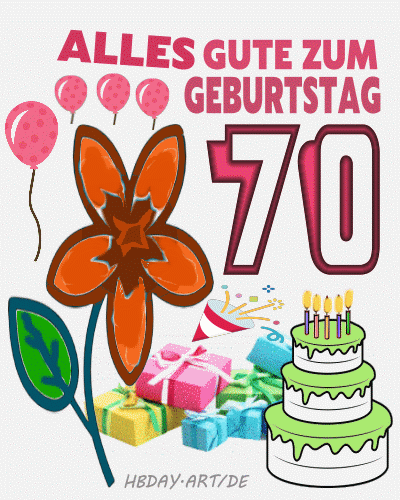70 Jahre Geburtstagsgrußkarte, geburtstagskarte 70