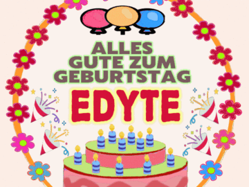 Alles Gute Zum Geburtstag Edyte