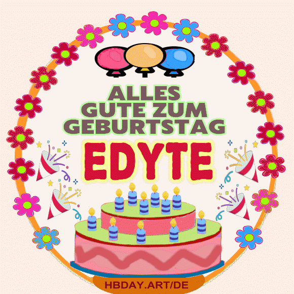 Alles Gute Zum Geburtstag Edyte