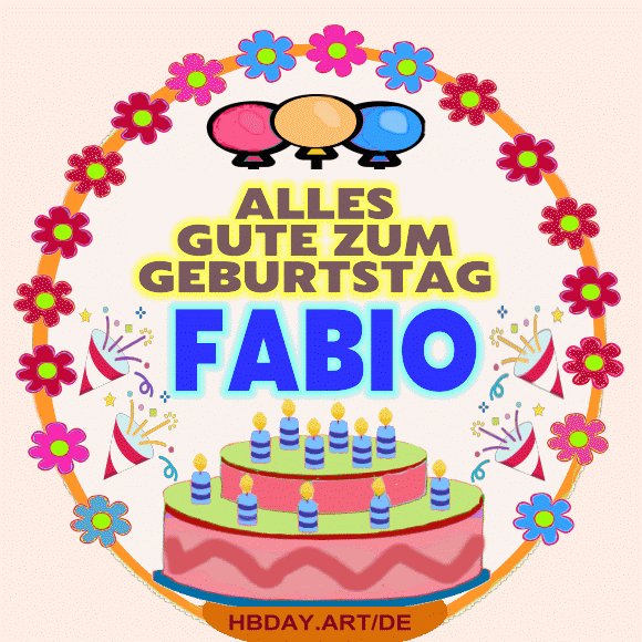 Alles gute zum geburtstag Fabio