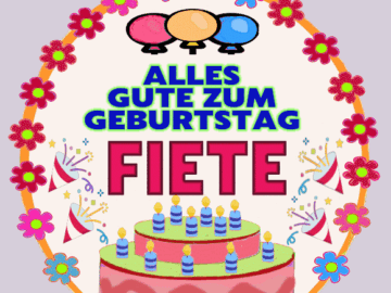 Alles gute zum geburtstag Fiete