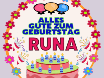Alles gute zum geburtstag Runa