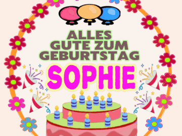 Alles gute zum geburtstag Sophie