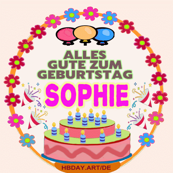 Alles gute zum geburtstag Sophie