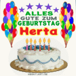 Alles gute zum geburtstag Herta gif