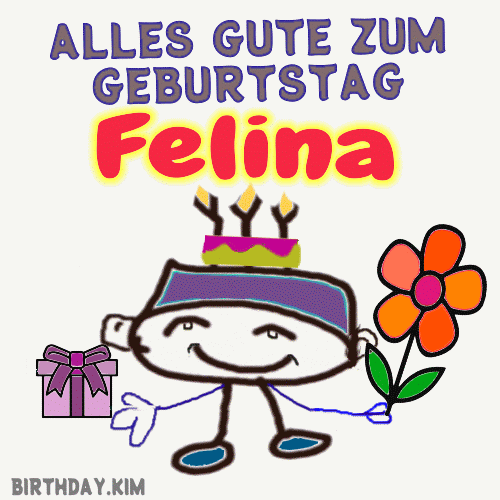 Alles gute zum geburtstag Felina gif