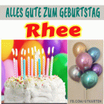 Alles gute zum geburtstag Rhee gif