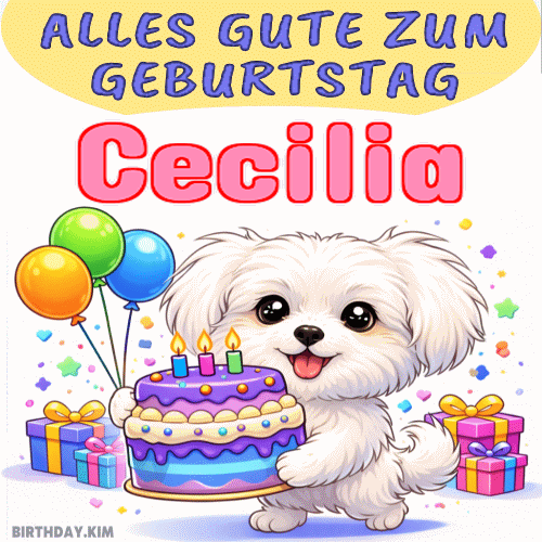 Alles Gute Zum Geburtstag Cecilia Gif