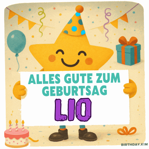 Alles gute zum geburtstag Lio Gif