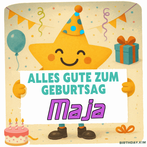 Alles Gute Zum Geburtstag Maja Gif