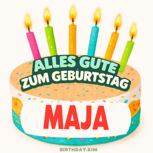 Alles Gute Zum Geburtstag Maja Gif