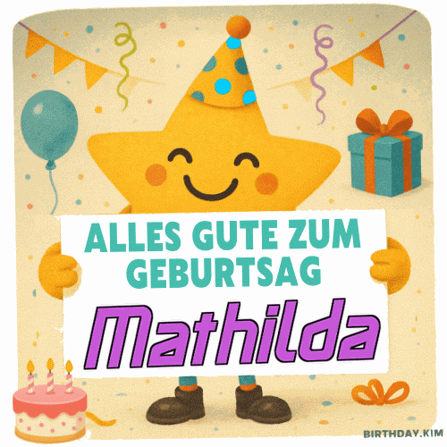 Alles Gute Zum Geburtstag Mathilda Gif