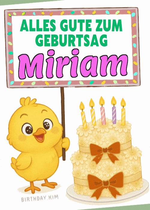 Alles Gute Zum Geburtstag Miriam Gif