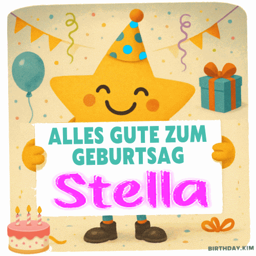 Alles Gute Zum Geburtstag Stella Gif