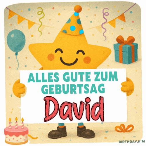 Alles Gute Zum Geburtstag David Gif