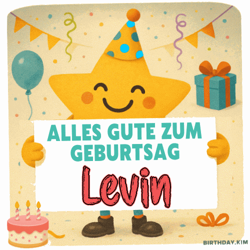 Alles Gute Zum Geburtstag Levin Gif