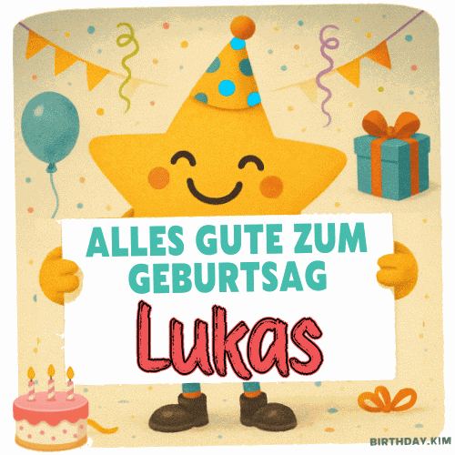 Alles Gute Zum Geburtstag Lukas Gif