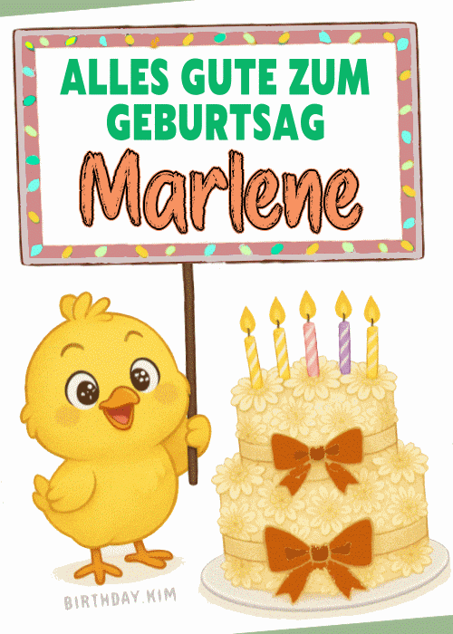 Alles Gute Zum Geburtstag Marlene Gif