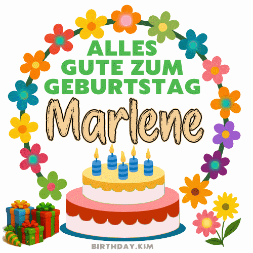 Alles Gute Zum Geburtstag Marlene Gif