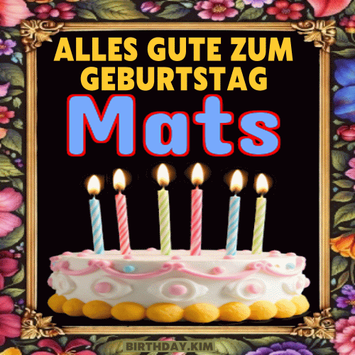 Alles Gute Zum Geburtstag Mats Gif