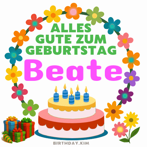 Alles Gute Zum Geburtstag Beate Gif