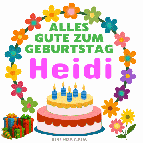 Alles Gute Zum Geburtstag Heidi Gif