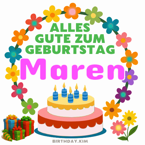 Alles Gute Zum Geburtstag Maren Gif